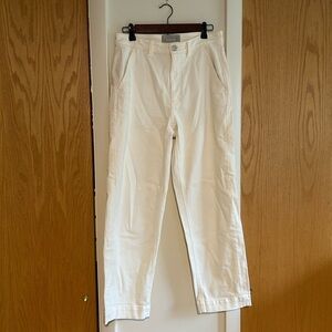 Everlane Straight Leg White Pants